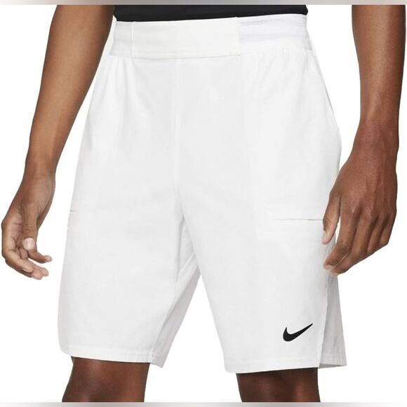 Nike Men’s Size XL White Dri-Fit Standard Fit Tennis Athletic Shorts - Picture 1 of 9